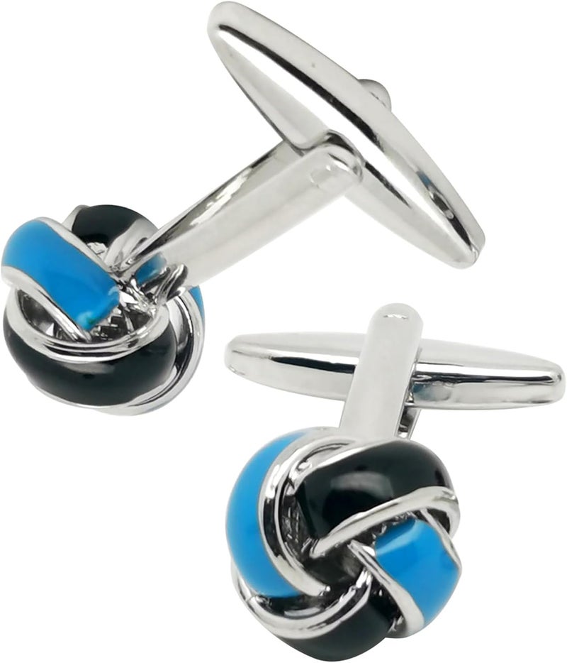 Jonwo Knot Cufflinks in Gift Box Cuff Links for Men Lady Daily Wear Business Wedding Party Tuxedo Shirt Birthday Gift - Image 4